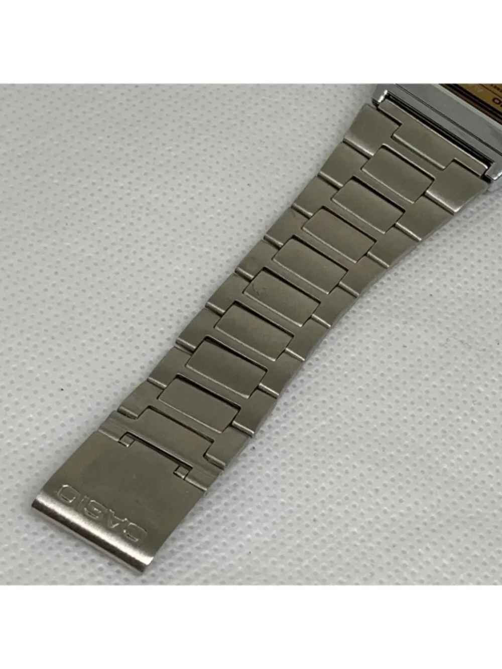 Vintage Casio Alarm Chrono WR digital watch 33mm silver tone 593 A158We running